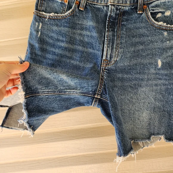 Abercrombie & Fitch Blue Denim Jean Shorts - Picture 5 of 10